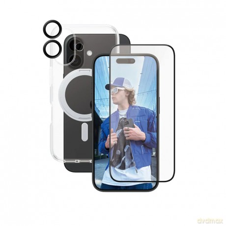 CARE by PanzerGlass - 3-in-1 Ceramic Bundle - iPhone 16 [ETUI]