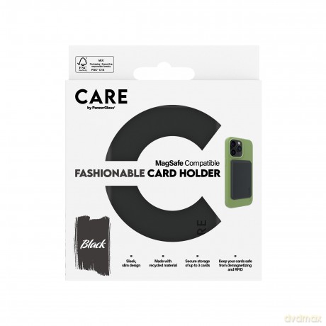CARE by PanzerGlass - Cardholder - Black - iPhone [ETUI]