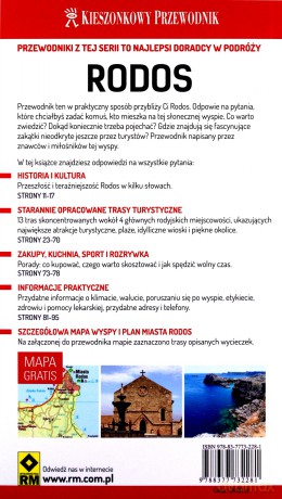 Rodos Kieszonkowy Przewodnik + Mapa Gratis [KSIĄŻKA]