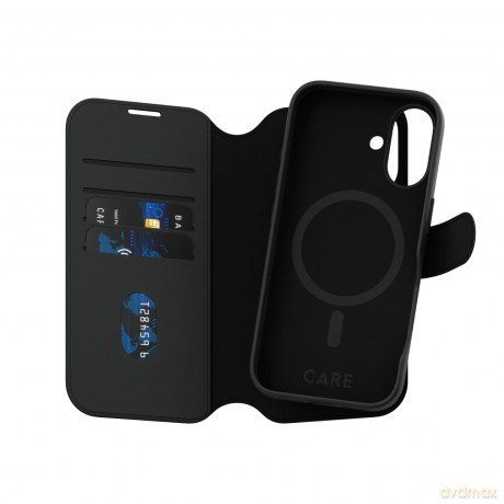 CARE by PanzerGlass - Case Two-in-One Wallet w. MagSafe - iPhone 16 [ETUI]
