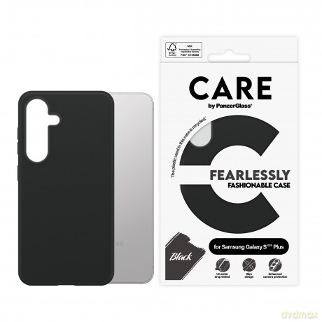 CARE by PanzerGlass - Fashionable Case Black Samsung Galaxy S 2025 Plus [ETUI]