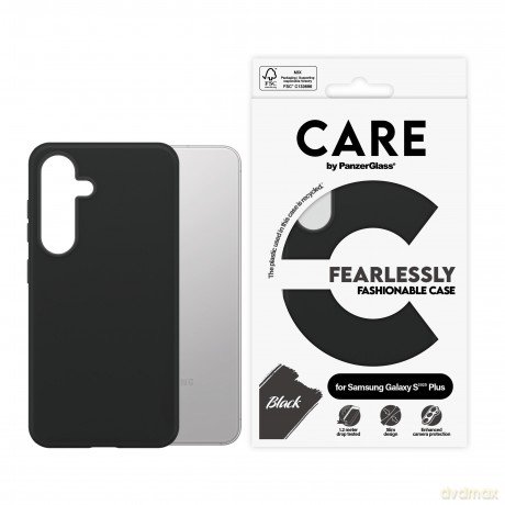 CARE by PanzerGlass - Fashionable Case Black Samsung Galaxy S 2025 Plus [ETUI]