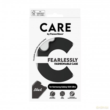 CARE by PanzerGlass - Fashionable Case Black Samsung Galaxy S 2025 Ultra [ETUI]
