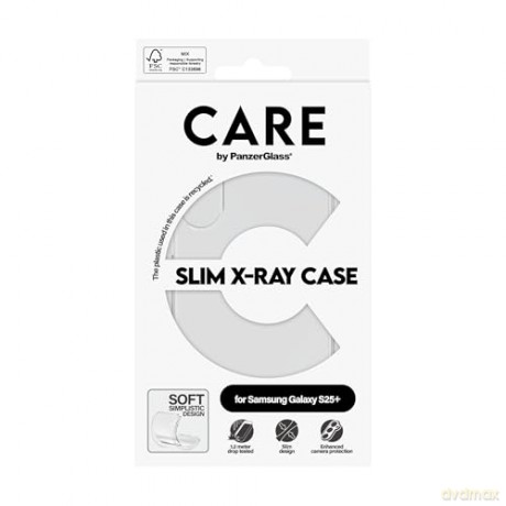 CARE by PanzerGlass - Fashionable Case Transparent X-Ray Soft Basic Samsung Galaxy S 2025 Plus [ETUI]