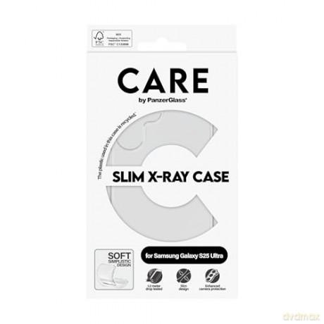 CARE by PanzerGlass - Fashionable Case Transparent X-Ray Soft Basic Samsung Galaxy S 2025 Ultra [ETUI]