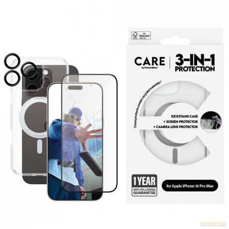 CARE by PanzerGlass - Feature 3-in-1 Ceramic Bundle - iPhone 16 Pro Max [ETUI]