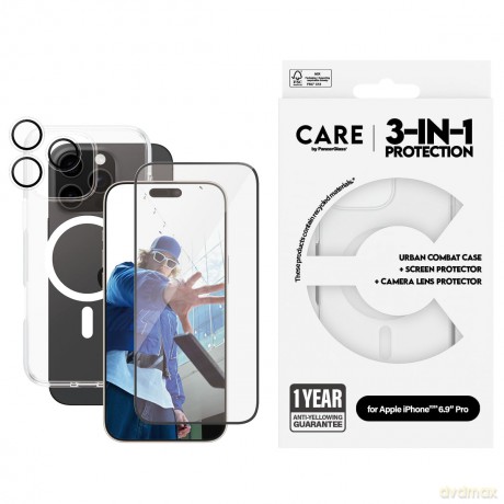CARE by PanzerGlass - Flagship 3-in-1 Bundle - iPhone 16 Pro Max [ETUI]