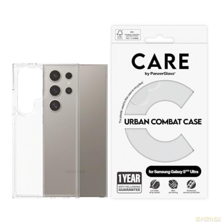 CARE by PanzerGlass - Flagship Case Transparent Urban Combat w. Clear Frame Samsung Galaxy S 2025 Ult [ETUI]