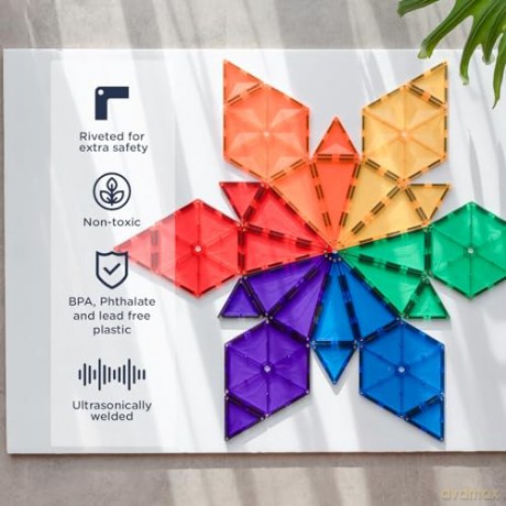 Connetix - Rainbow Geometry Pack 30 Pieces - (CT-R-00030-GE)