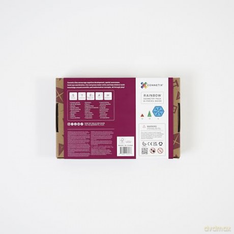 Connetix - Rainbow Geometry Pack 30 Pieces - (CT-R-00030-GE)