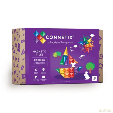 Connetix - Rainbow Starter Pack 60 Pieces (CT-R-00060-ST)
