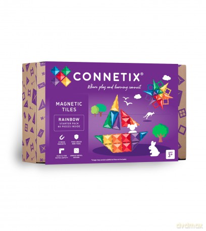 Connetix - Rainbow Starter Pack 60 Pieces (CT-R-00060-ST)
