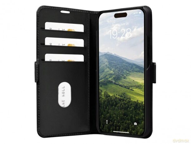 dbramante1928 - Copenhagen Flip Case - iPhone 15 Pro - Black [ETUI]