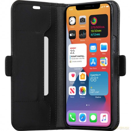 dbramante1928 - Copenhagen Slim Flip Case - Black - iPhone 12 Pro Max [ETUI]