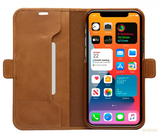 dbramante1928 - Copenhagen Slim Wallet Case - Brown - iPhone 12 Pro Max [ETUI]