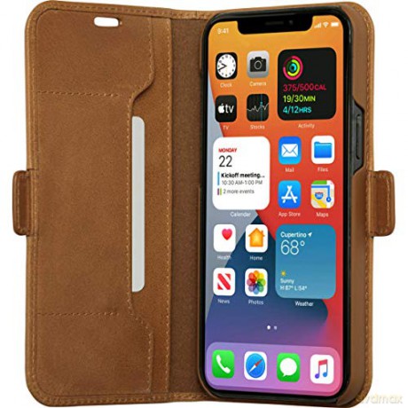 dbramante1928 - Copenhagen Slim Wallet Case - Brown - iPhone 12 Pro Max [ETUI]