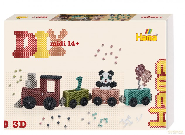 Hama - Art Midi 3D Birthday Train - (383624)