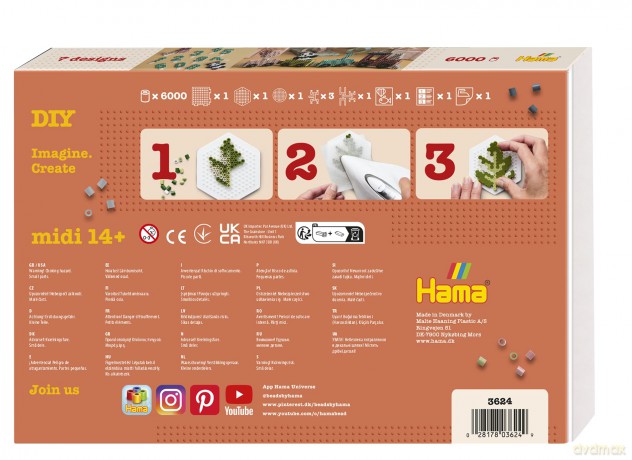 Hama - Art Midi 3D Birthday Train - (383624)