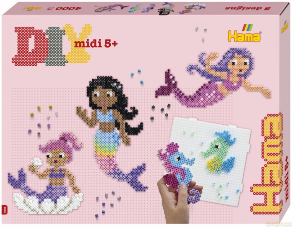 Hama - Midi Gift Box Mermaids, New 2025 - (383161)