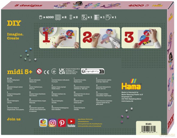 Hama - Midi Gift Box Mermaids, New 2025 - (383161)