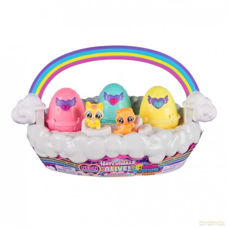 Hatchimals - Alive Neon Rainbow Basket - (6072741) [FIGURKA]