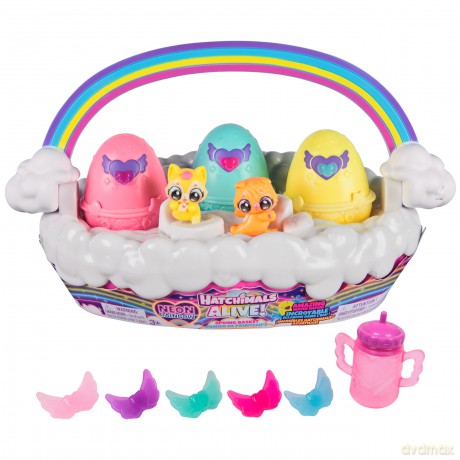 Hatchimals - Alive Neon Rainbow Basket - (6072741) [FIGURKA]