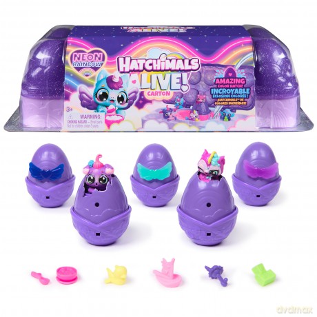 Hatchimals - Hatchimals Alive Neon Rainbow Carton - (6072615) [FIGURKA]