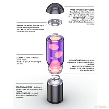 iTotal - Lamp ADA - Dark Grey, Purple, Yellow