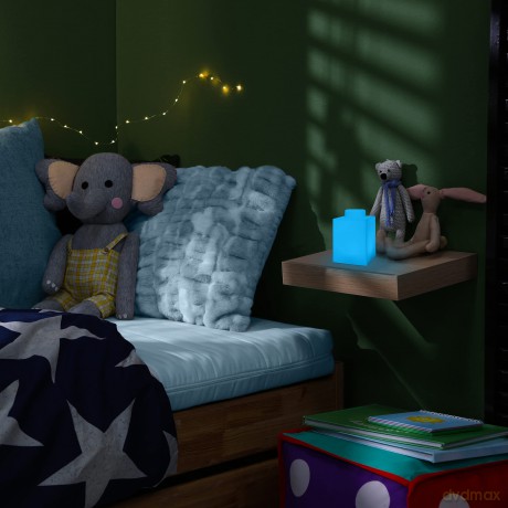 LEGO - Silicone Brick - Night Light w/LED - Blue