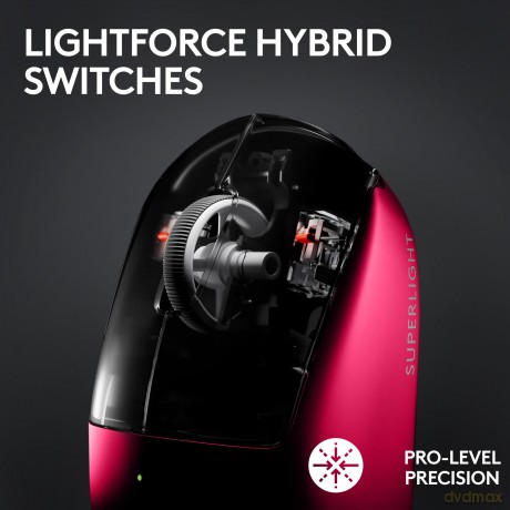 Logitech - G PRO X SUPERLIGHT 2 LIGHTSPEED Gaming Mouse, Magenta
