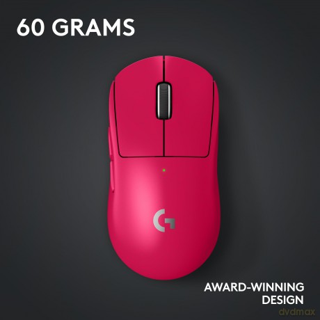 Logitech - G PRO X SUPERLIGHT 2 LIGHTSPEED Gaming Mouse, Magenta
