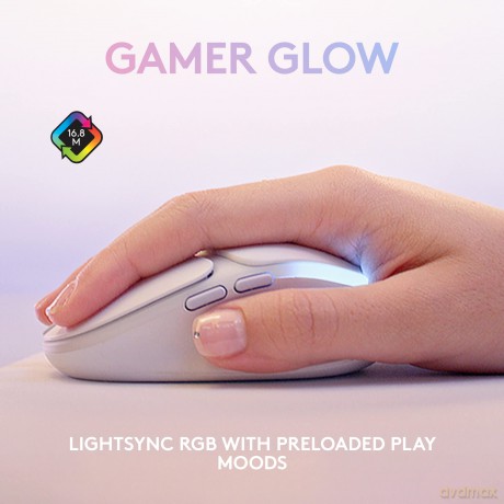 Logitech - G705 - Wireless Gaming Mouse - Off White