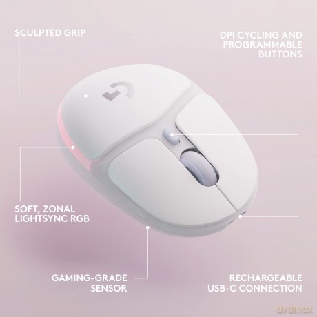 Logitech - G705 - Wireless Gaming Mouse - Off White