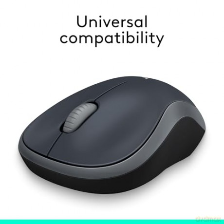 Logitech - M185 Mouse USB Grey Wireless