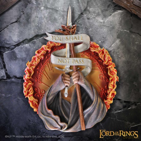 Lord of the Rings You Shall Not Pass Wall Plaque [FIGURKA]