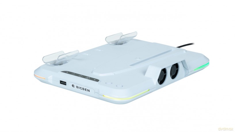 Nacon Charging Station with Fan RGB/USB Hub/Fan, White PS5 Slim