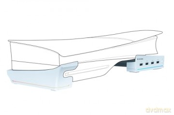 Nacon Horizontal Hub Station RGB/USB Hub, White PS5 Slim