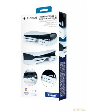 Nacon Horizontal Hub Station RGB/USB Hub, White PS5 Slim