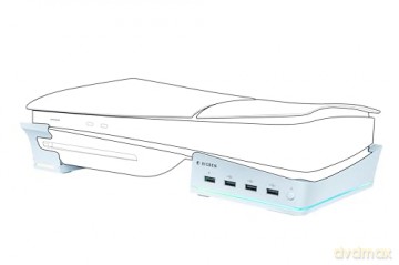 Nacon Horizontal Hub Station RGB/USB Hub, White PS5 Slim