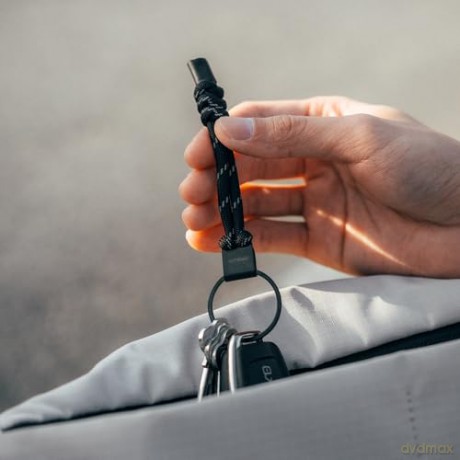 OrbitKey - Urban Loop Keychain - Black