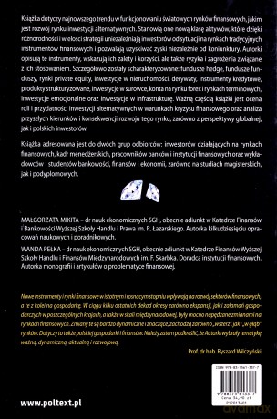 Rynki Inwestycji Alternatywnych - Małgorata Mikita,Wanda Pełka [KSIĄŻKA]