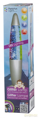 Party Fun Lights - Glitter lamp - Multicoloured - 34 cm (605401)