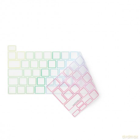 Philbert - Keyboard cover Europe - MacBook Pro 13" M1-M2 2020/2022 and 16" 2019 Transparent/Rainbow [ETUI]
