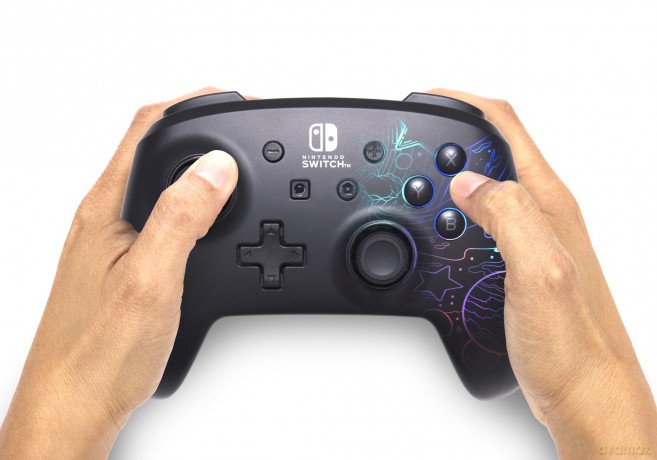 PowerA Enhanced Wireless Controller With Lumectra - Galactic Vortex (Nintendo Switch)