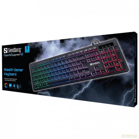 Sandberg - Gamer Keyboard Stealth NORDIC