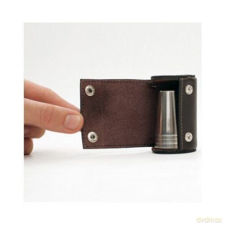 Shot Glasses With Leather Case