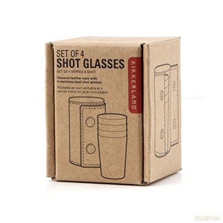 Shot Glasses With Leather Case
