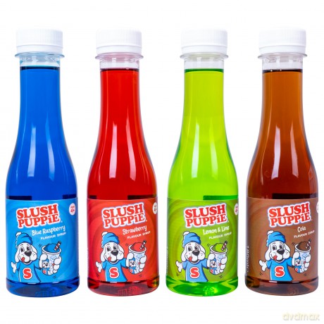 SLUSH PUPPiE ORIG 4x180ml Syrup Set-BLR/STRW/C/LL