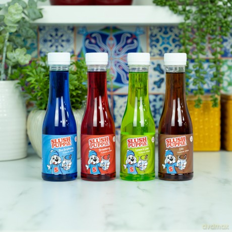 SLUSH PUPPiE ORIG 4x180ml Syrup Set-BLR/STRW/C/LL