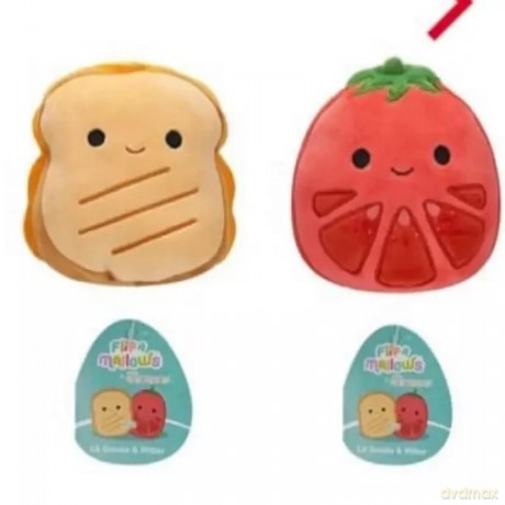 Squishmallows - 13 cm Plush P22 Flip A Mallows - Lil Gouda and Ritter